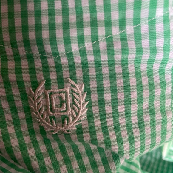 Chaps Green Checkered Men's Shirt - Picture 5 of 5